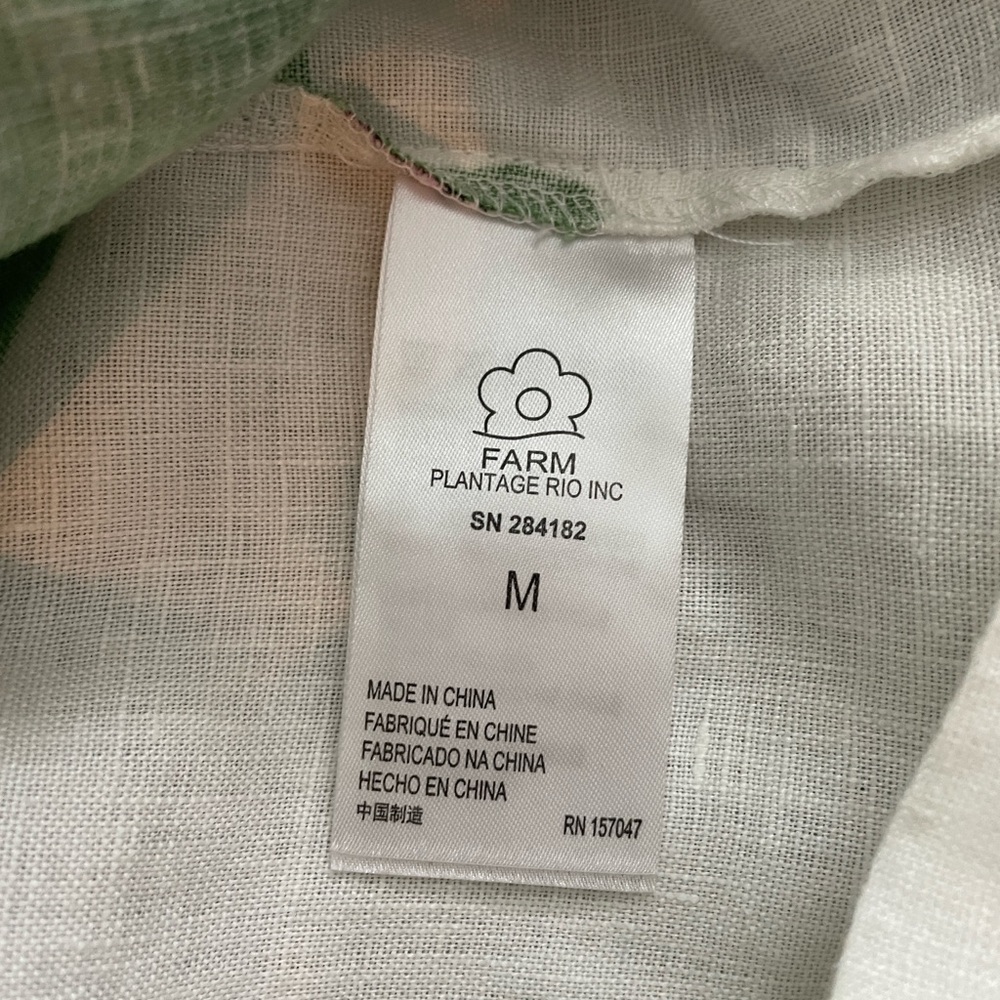 FARM Rio Sleeveless Linen Tropical Mini Dress - Picture 7 of 9